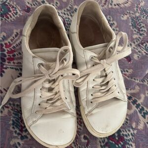Birkenstock White Lace Up Sneakers